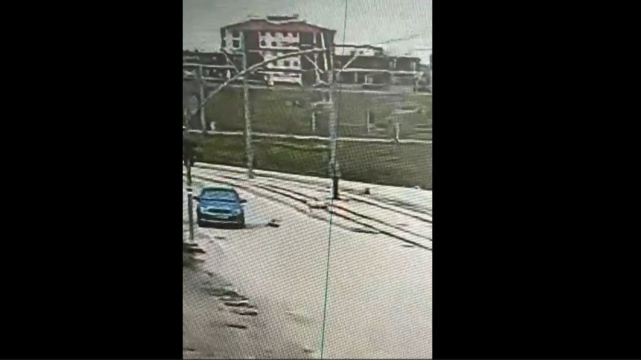 Aracıyla yavru köpeğe çarpıp kaçan şoför güvenlik kamerasına yakalandı