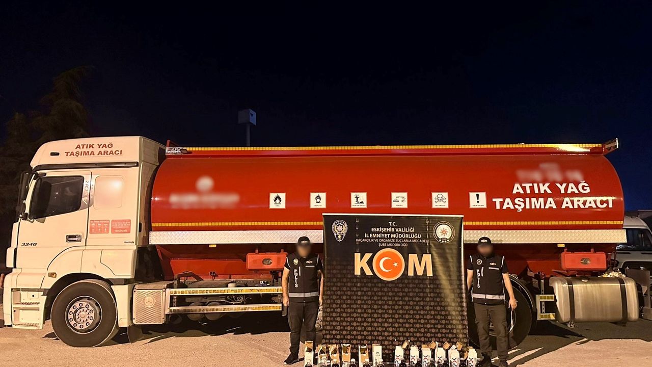 Eskişehir'de 12 bin 754 litre kaçak/karışımlı akaryakıt ele geçirdi