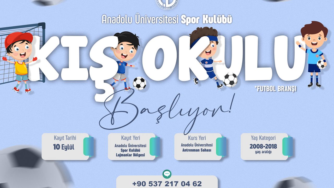 Anadolu Üniversitesi Spor Kulübü'nden kış okulu