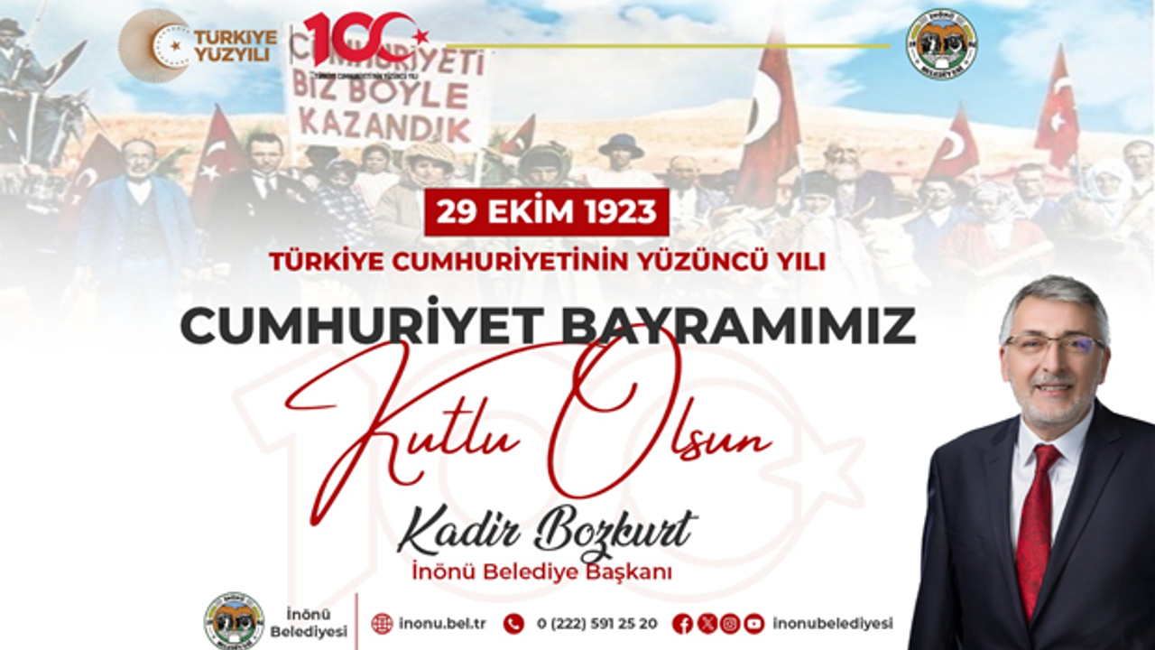 Kadir Bozkurt'tan 29 Ekim Cumhuriyet Bayramı mesajı