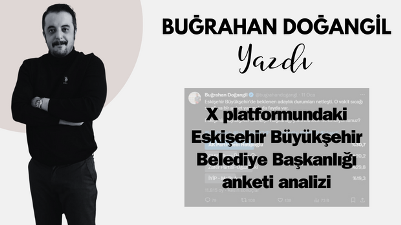 X platformundaki Eskişehir Büyükşehir Belediye Başkanlığı anketi analizi