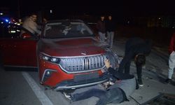 Eskişehir'de TOGG aracı kaza yaptı: Sahibi sinir krizi geçirdi