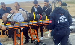 Eskişehir'de şarampole devrilen aracın sürücüsü yaralandı