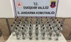 Jandarma ekipleri 43 litre sahte içki ele geçirdi