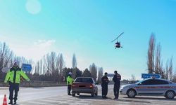 Eskişehir’de Cayrokopter ile havadan trafik denetimi yapıldı