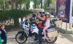 Kanseri yenen çocuklara motosikletli moral etkinliği