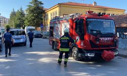 Okuldaki yangın panik yarattı