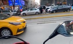 Eskişehir’de Motosiklet Sürücüsünün Tehlikeli Geçişi Kamerada
