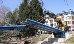 Eskişehir Kanlıkavak Porsuk Çayı üzerine yeni bir köprü inşa ediliyor