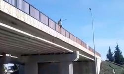 Çevre Yolu'nda intihar girişimi trafiği durdurdu