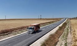 Sivrihisar-Çeltik yolunda trafik işaretleme çalışmaları başladı