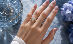 1 Karat Oval Tektaş Pırlanta Elde Nasıl Görünür?