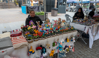 Renkli Örgü Ürünlere Yoğun İlgi