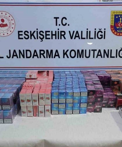 Jandarma ekiplerinden kaçak sigara operasyonu