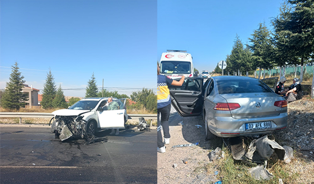 Eskişehir'de iki otomobil çarpıştı: 4 yaralı