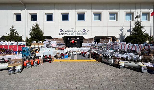 Eskişehir’de son 1 ayda 5 milyon TL değerinde kaçak ürün ele geçirildi