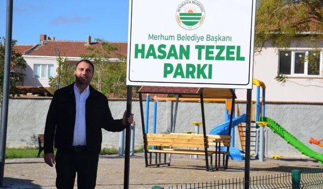 Beylikova’da vefa örneği, ’Hasan Tezel Parkı’ açıldı