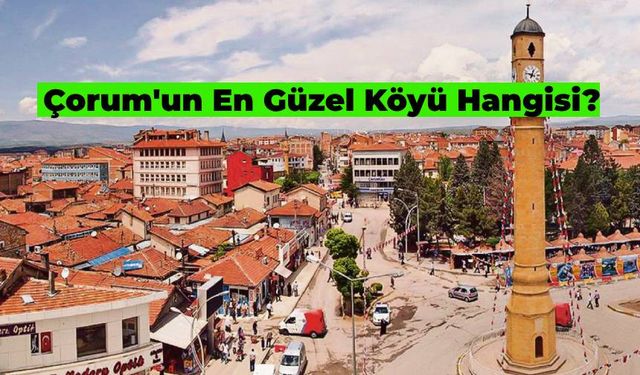 Arsa, Tarla, Konut Fiyatları Artacak: Çorum’un En Güzel Köyü Hangisi?