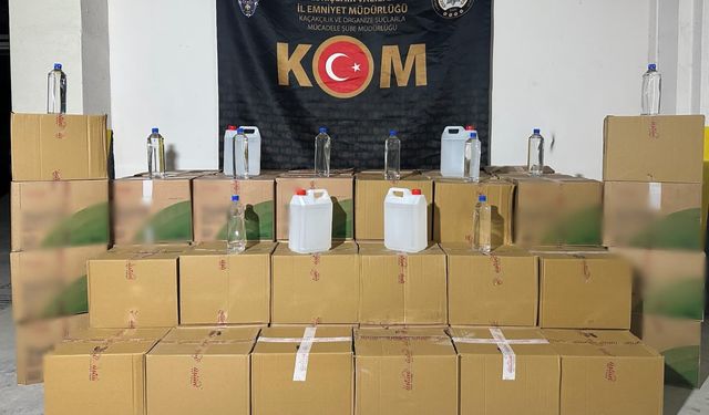 Eskişehir’de kaçak içki operasyonu: Bin 500 litre etil alkol ele geçirildi