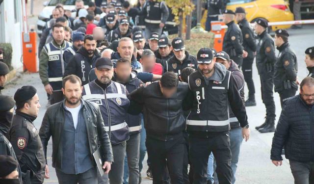 Eskişehir’de suç örgütüne operasyon: 20 şüpheli adliyeye sevk edildi