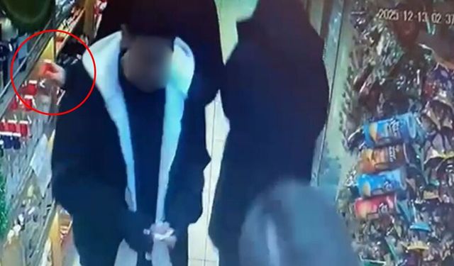 Market Hırsızlığı Kamerada