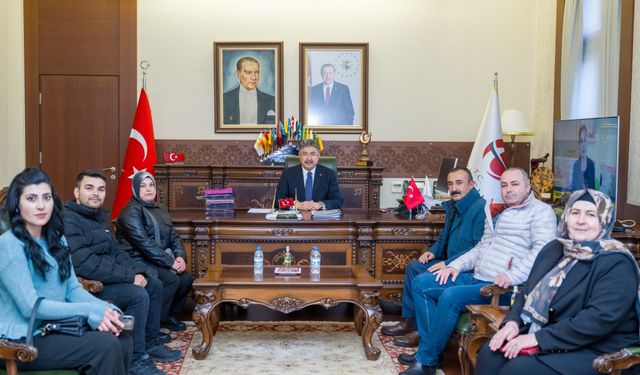 Şehit ve Gazi Ailelerinden Vali Yılmaz’a Ziyaret