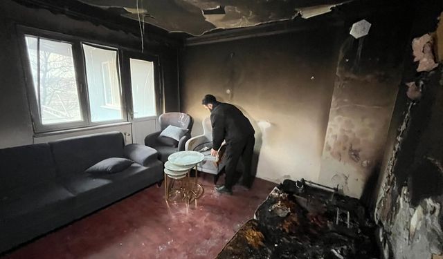 Kontrole Gittiği Evinin Kül Olduğunu Gördü