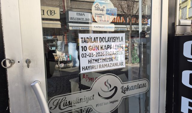 Ramazan’la Birlikte Bazı Lokantalar Tadilata Girdi