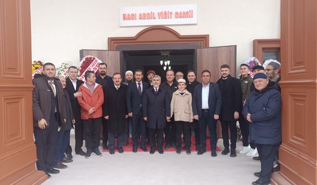 Hacı Abdil Yiğit Camii dualarla hizmete açıldı