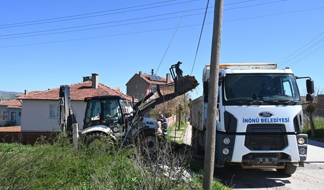 İnönü Belediyesi’nde yol yapım ve onarım çalışmaları hız kazandı