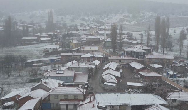 Eskişehir’in o ilçesi beyaza büründü