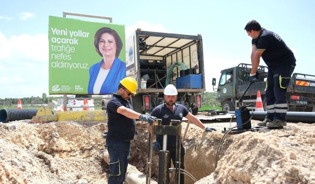 Yaşar Kemal Caddesi’ne 2.8 km yeni içme suyu hattı