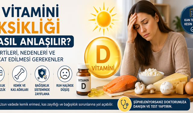 D Vitamini Eksikliği Nasıl Anlaşılır? Belirtileri, Nedenleri ve Dikkat Edilmesi Gerekenler