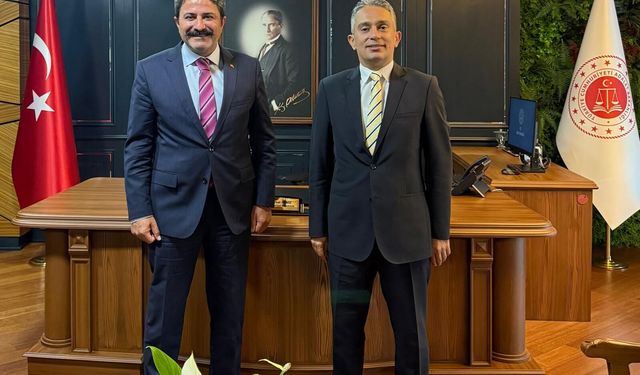 Gençlik ve Spor İl Müdürü Hasan Kalın’dan Başsavcı Ferhat Deniz’e ziyaret