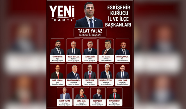 YENİ Parti Eskişehir Teşkilatı Kurucu Başkanlarını Belirleyerek Sahaya İndi