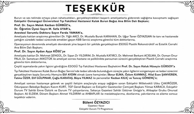 TEŞEKKÜR