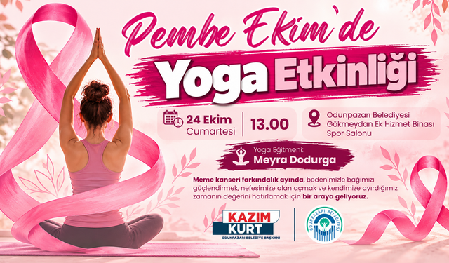 Pembe Ekim’de Yoga Etkinliği