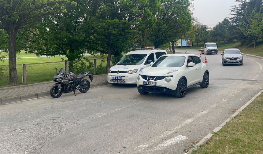 Eskişehir'de motosiklet sürücüsü ağır yaralandı
