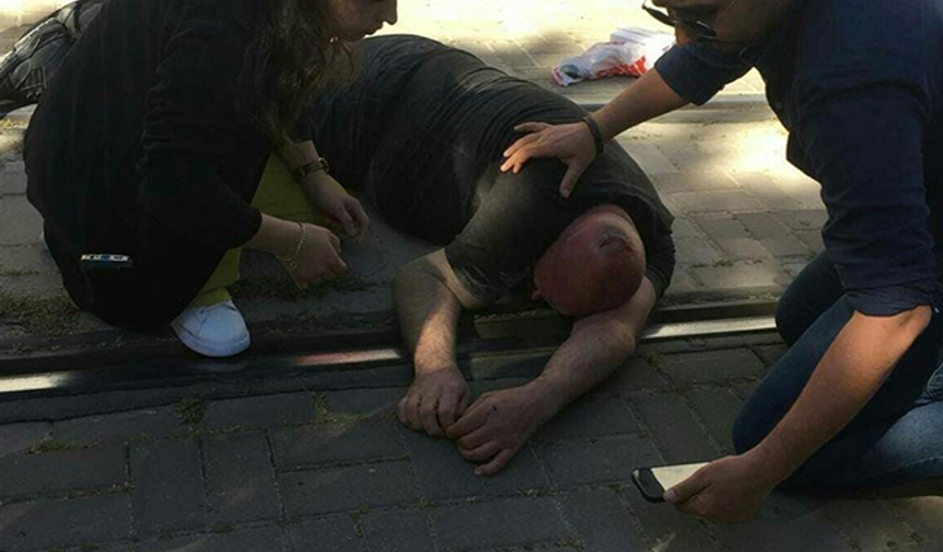 Eskişehir'de tramvayın çarptığı polis memuru ağır yaralandı