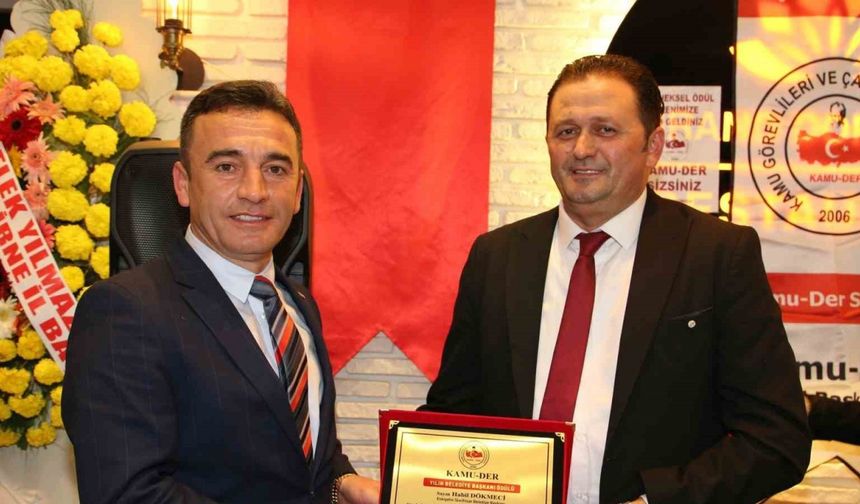 Başkan Habil Dökmeci’ye ödül