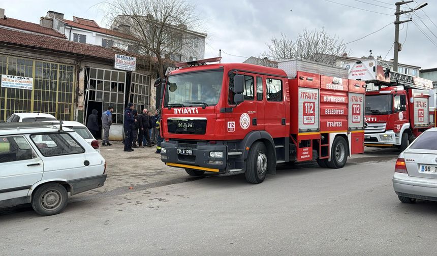 Eskişehir’de oto tamircisinde tüp patlaması korkuttu