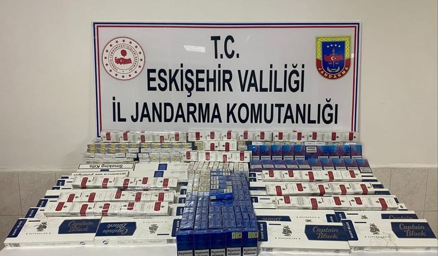 Eskişehir’de kaçak sigara satan şüpheli yakalandı