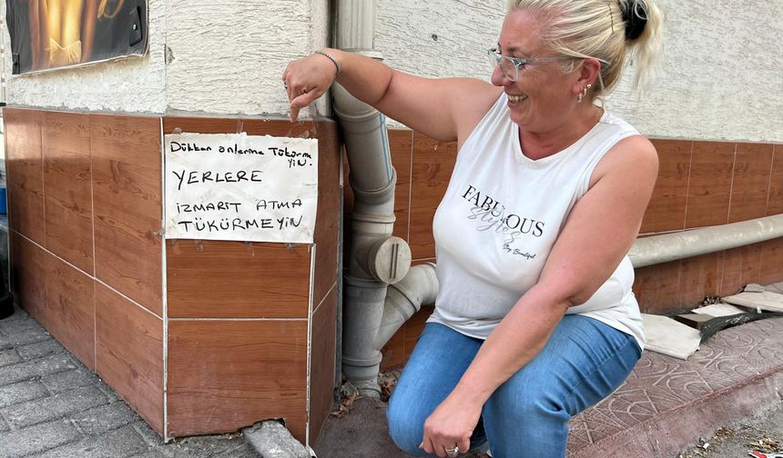 Uyarı yazısını astı istediğini aldı