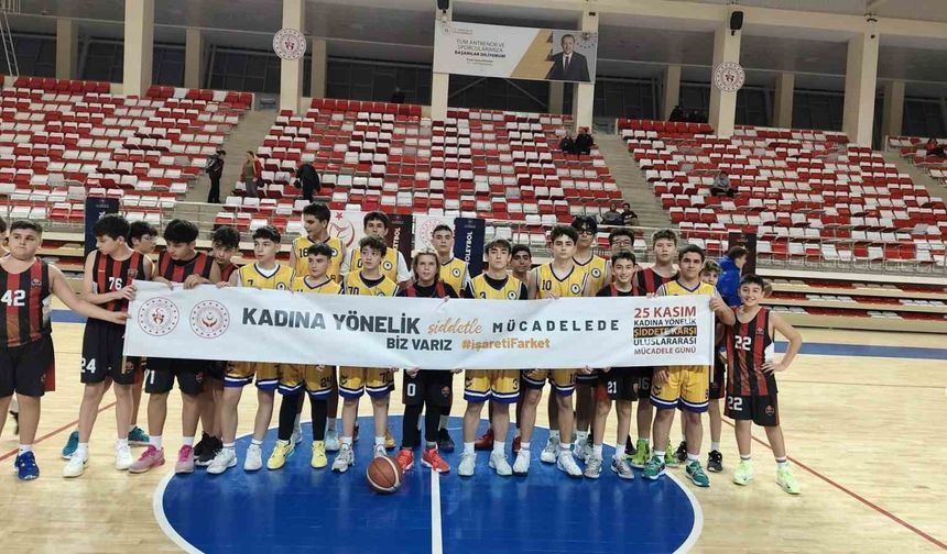 Genç Sporculardan Kadına Şiddete Karşı Anlamlı Mesaj