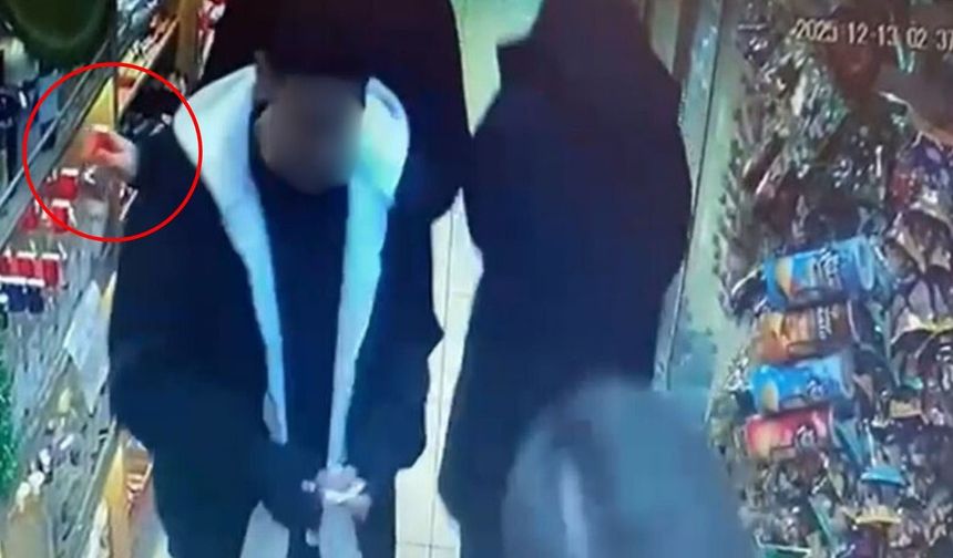 Market Hırsızlığı Kamerada