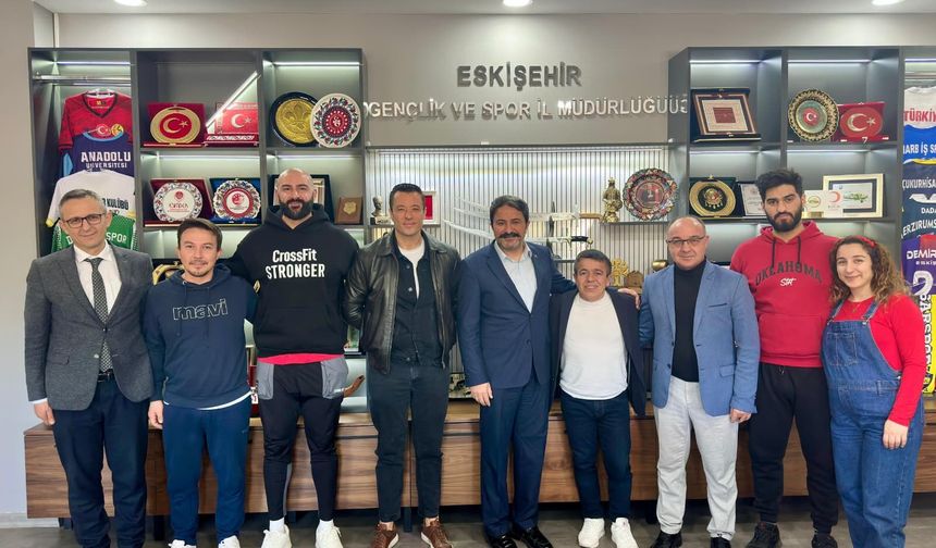 Halil Mutlu’dan İl Müdürü Hasan Kalın’a ziyaret