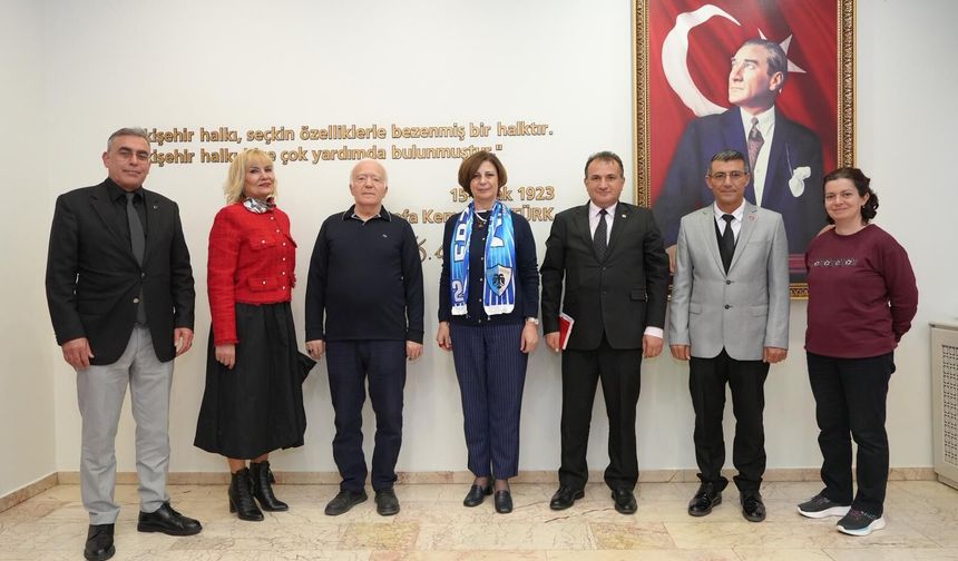 Yeni Sendika yönetiminden Başkan Ayşe Ünlüce’ye hayırlı olsun ziyareti