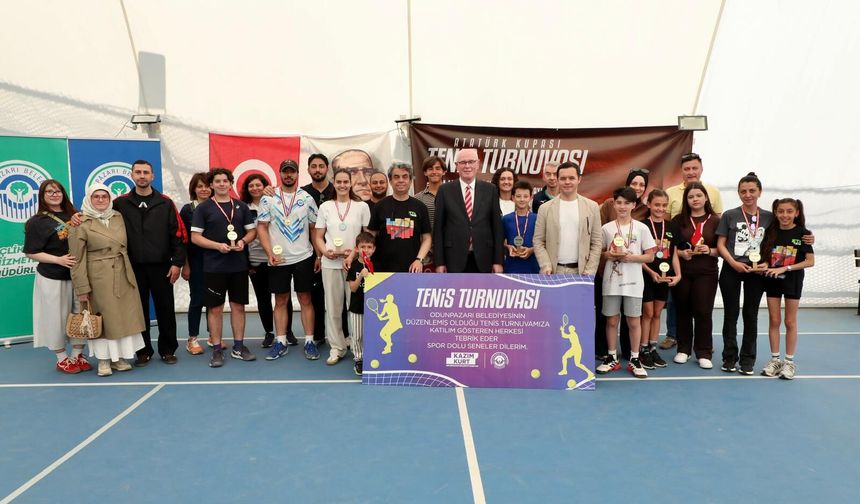 Odunpazarı tenis turnuvası muhteşem finalle sona erdi