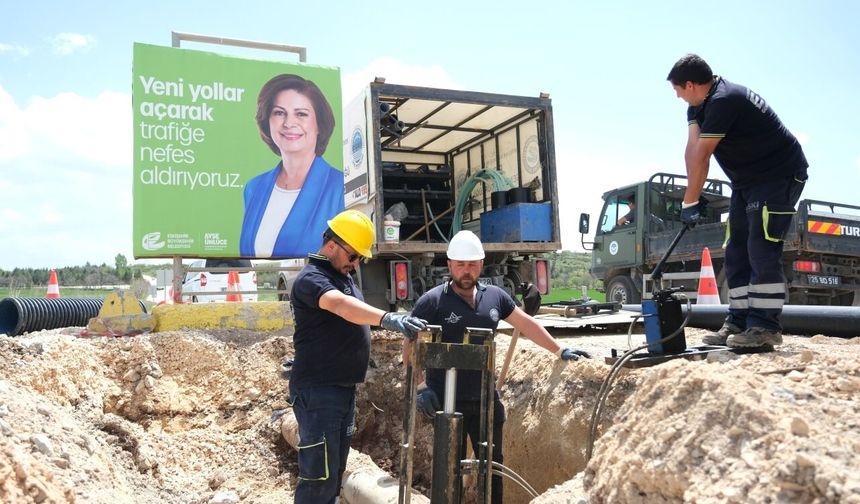 Yaşar Kemal Caddesi’ne 2.8 km yeni içme suyu hattı