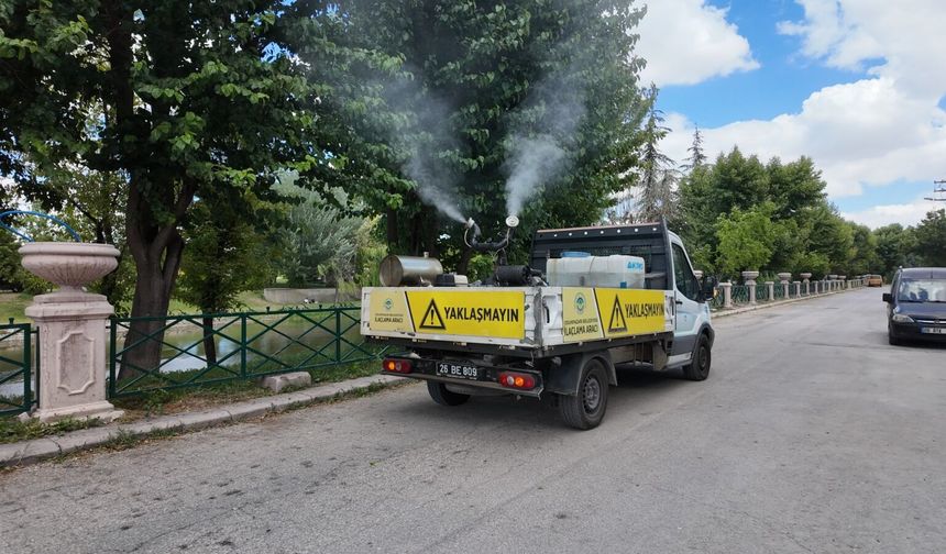 Odunpazarı genelinde haşereye karşı kesintisiz ilaçlama mesaisi